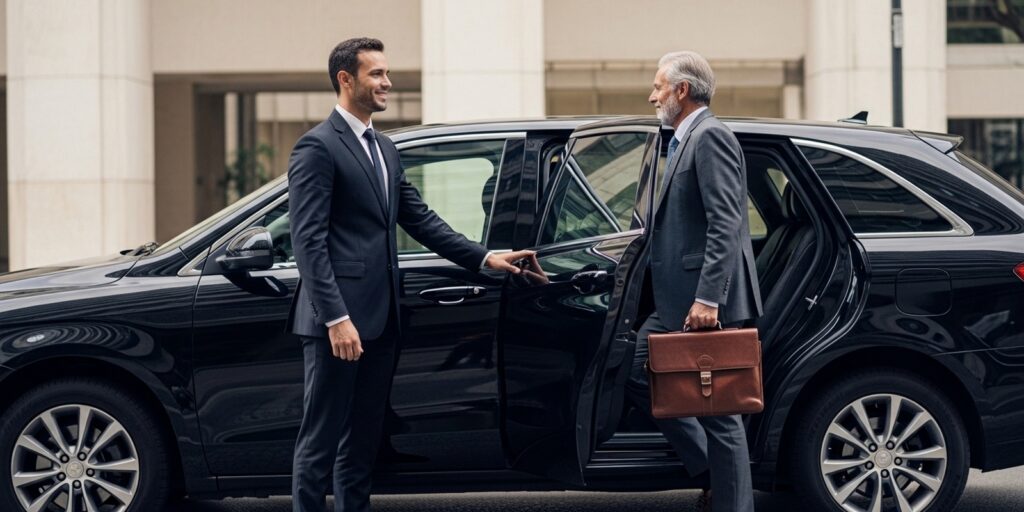 Transforme deslocamentos em tempo útil com transfer executivo blindado no RJ.