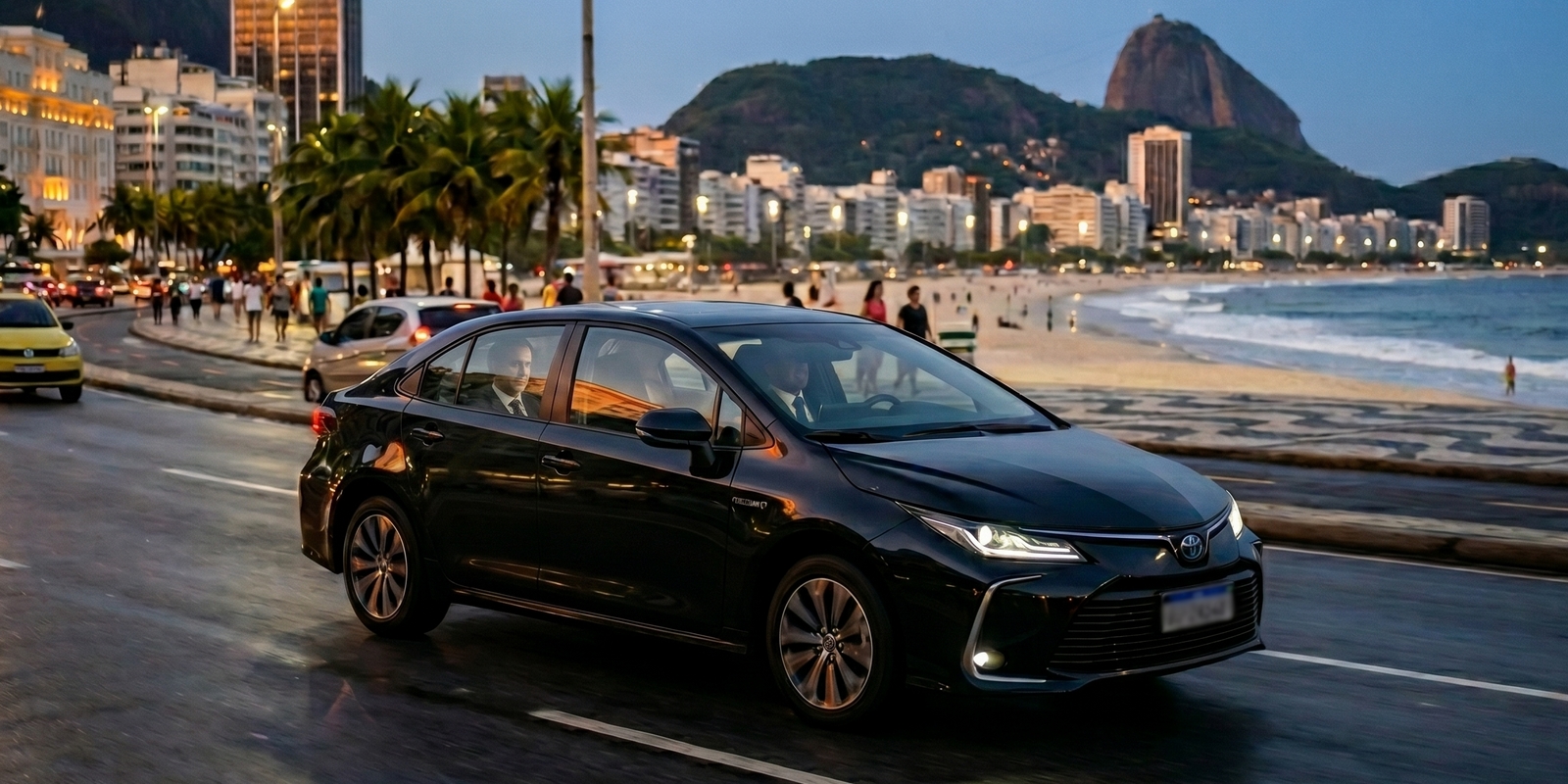 Transporte executivo blindado no RJ com sedan premium: discrição, conforto e proteção para executivos e turistas exigentes.